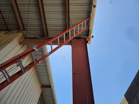 Commercial repair project photo showing tenant improvement, maintenance or punch-list work