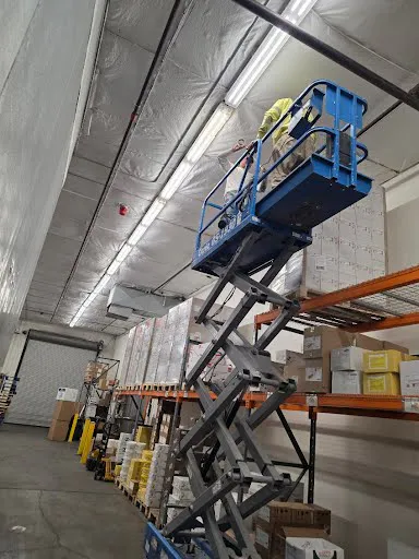 Commercial repair project photo showing tenant improvement, maintenance or punch-list work