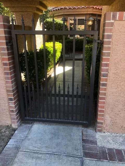 Welding and gate repair project photo showing metal repair or fixture work